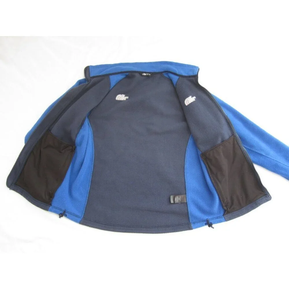 Men's The North Face Polyester Full Zip Fleece Jacket Sz M (MT773) READ